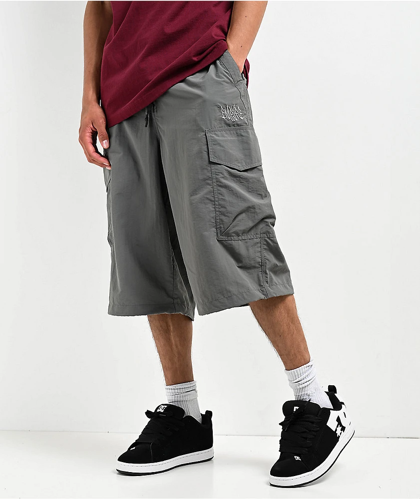 Empyre Canopy Dark Grey Loose Fit Cargo Shorts | MainPlace Mall