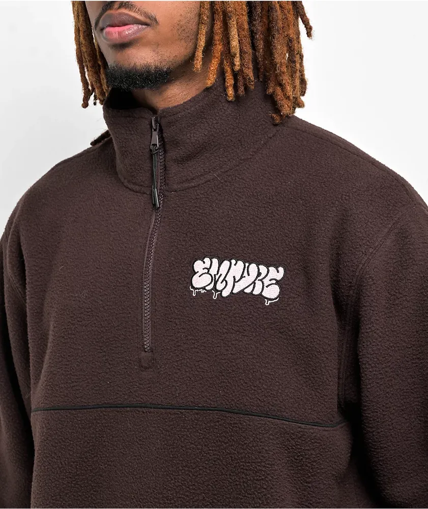 Empyre Carter Brown Quarter Zip Sweatshirt Coquitlam Centre