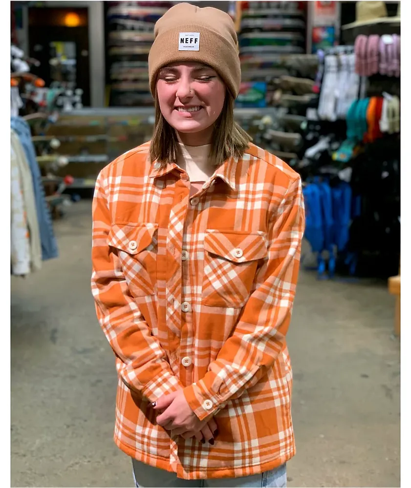 Flannel sherpa jacket shop