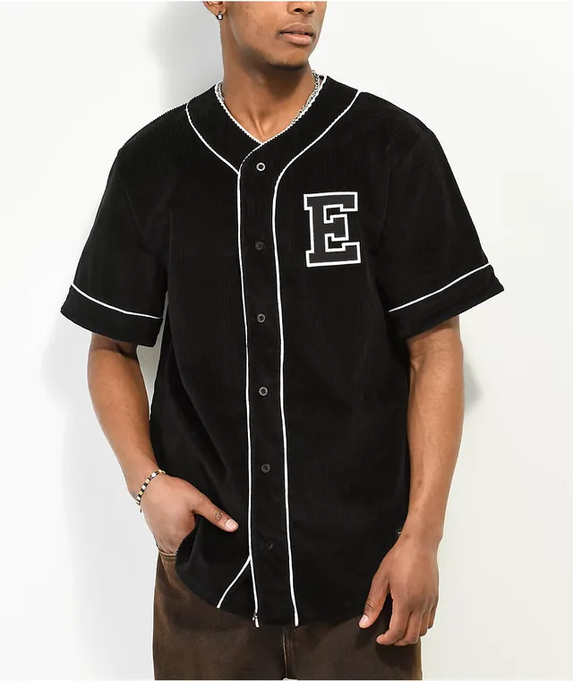 Empyre Charles Black Corduroy Baseball Jersey | MainPlace Mall