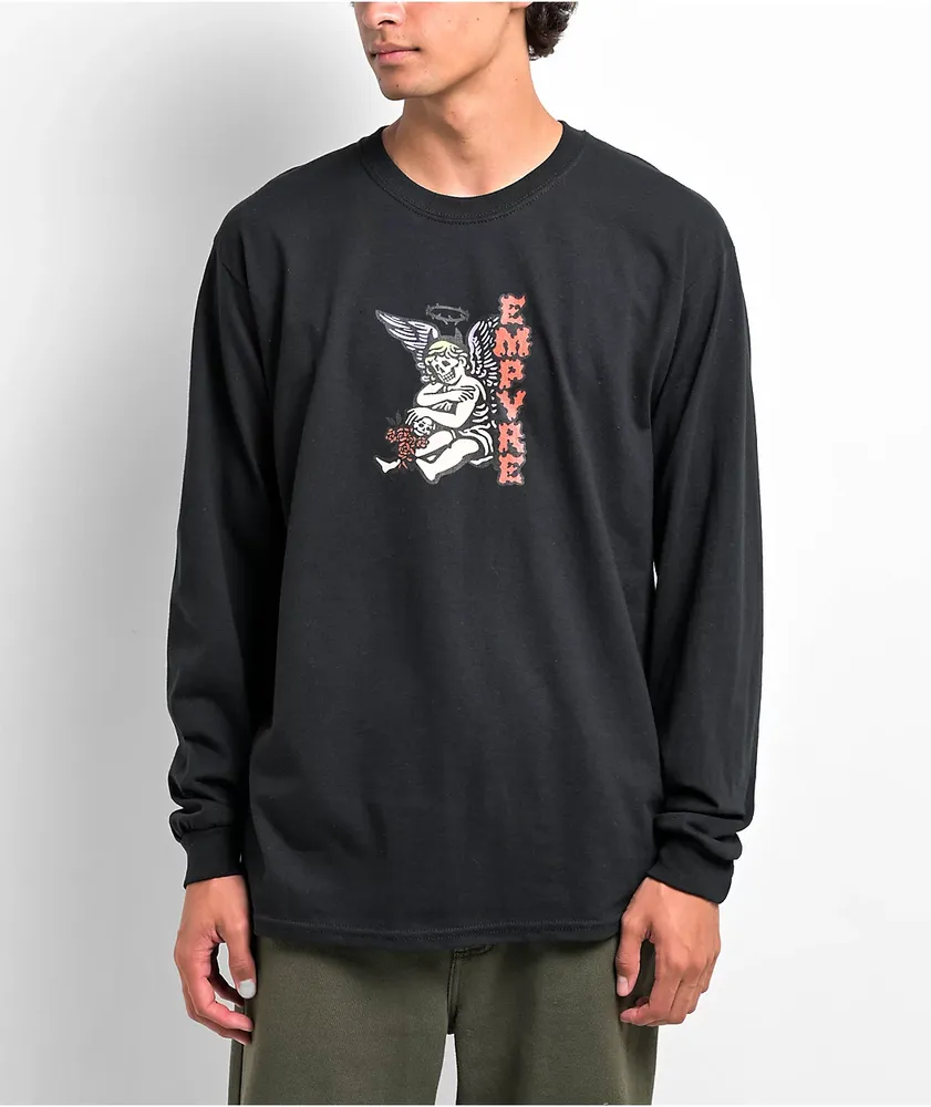Boys black store long sleeve top