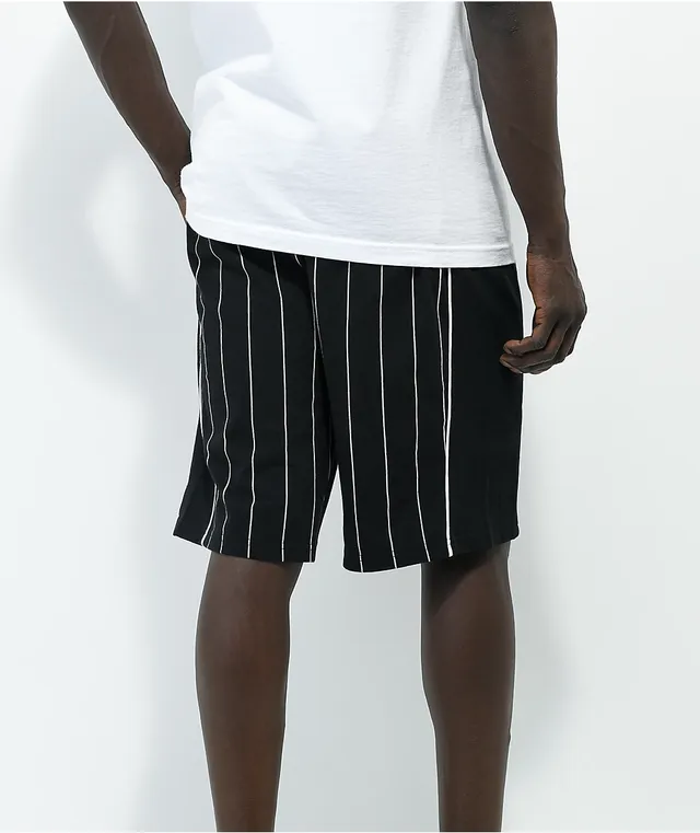 Black pinstripe shorts top