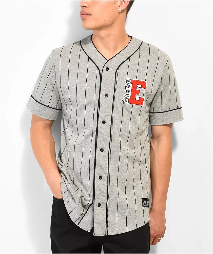 Baseball jersey grey on sale