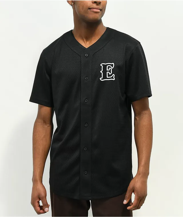 Spitfire Old English Black Baseball Jersey | Dulles Town Center