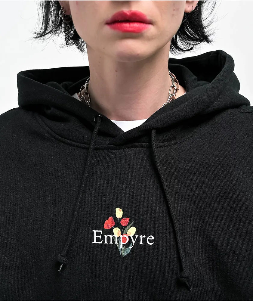 Empyre fredia rose sleeve black hoodie 2025