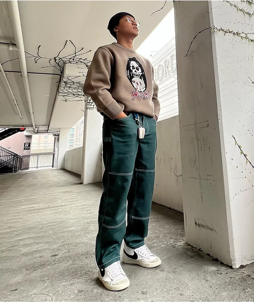Emerald green jeans new arrivals