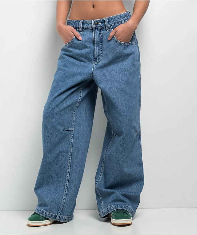 Empyre Marble Extent Wide Leg Black Denim Jeans | MainPlace Mall
