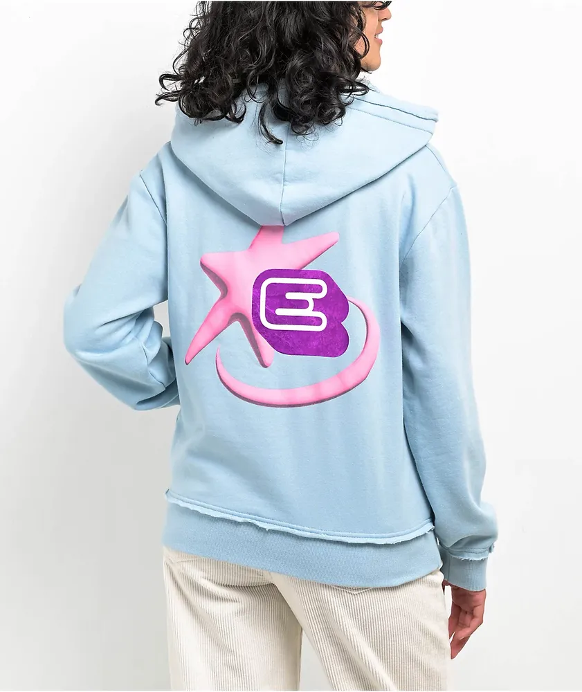 Pink champion store hoodie zumiez