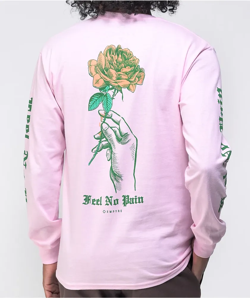 縷縷夢兎 fairy printed long sleeve tee SAINT Mxxxxxx PINK HEART Long sleeve T-shirt （White） - Osaka