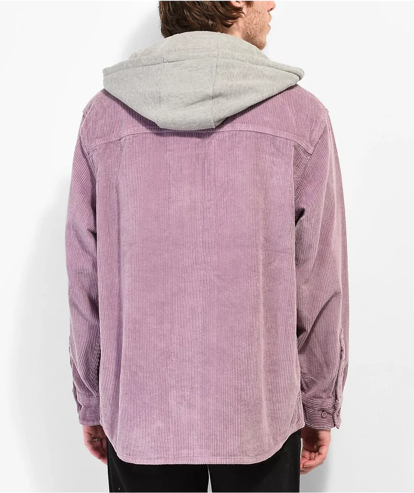 Corduroy hooded best sale jacket