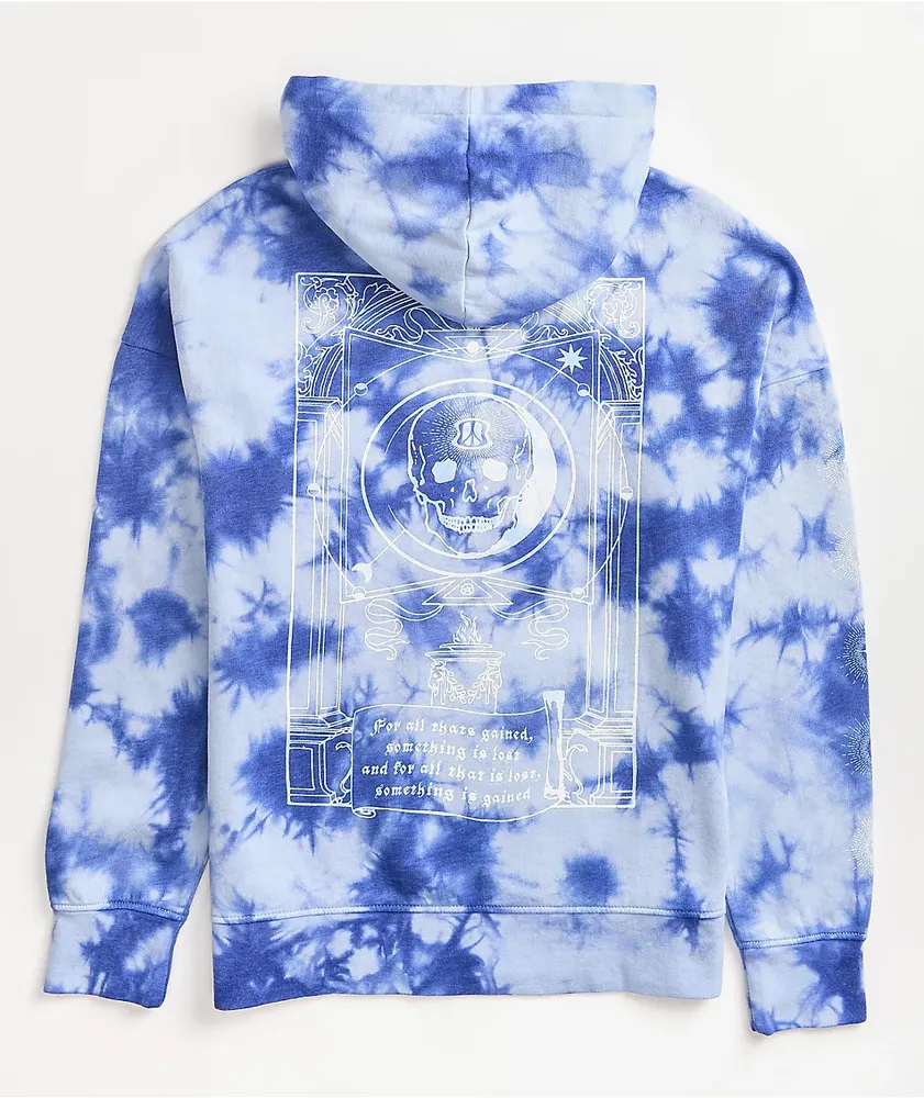 Empyre Fredia Skull Blue Tie Dye Hoodie MainPlace Mall