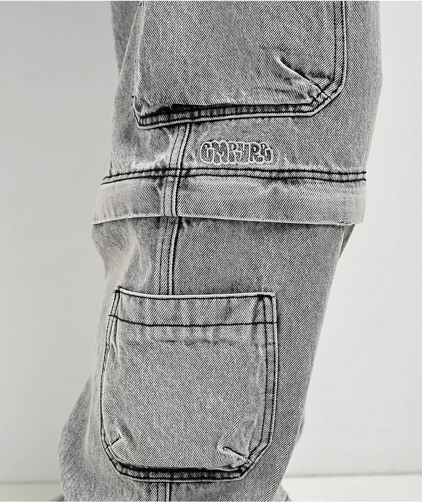 Empyre Grey Zip Off Cargo Denim Skate Jeans at Foxvalley Mall in