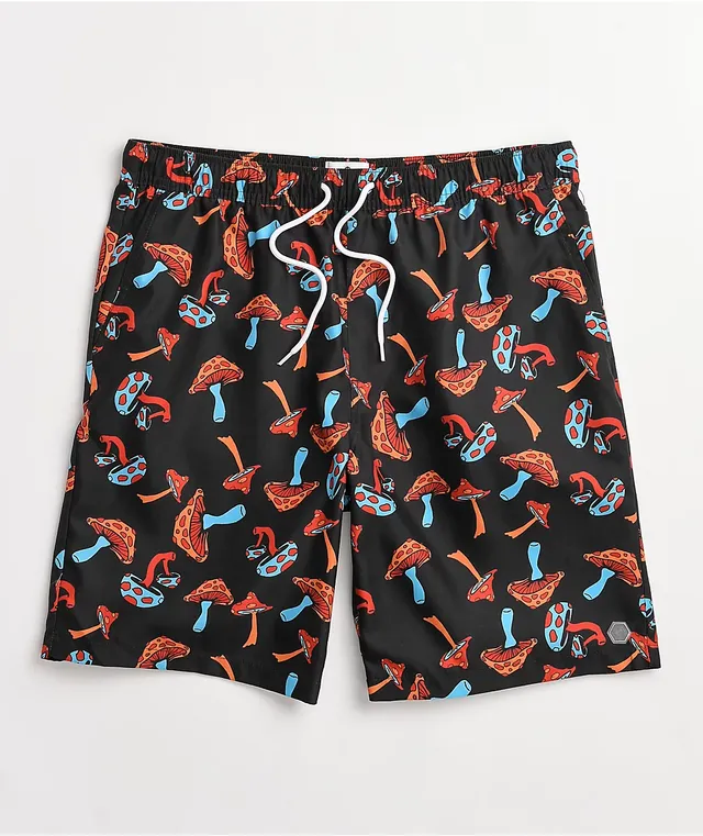 Empyre Grom Mushrooms Black Board Shorts CoolSprings Galleria