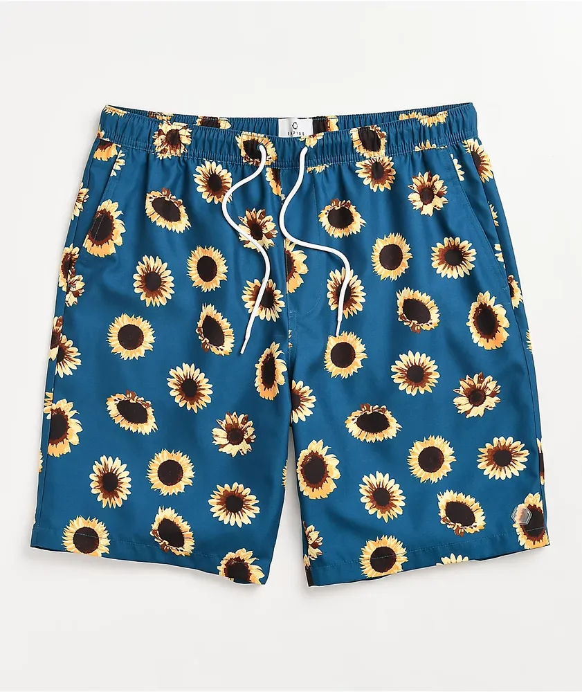 Empyre Grom Sunflower Teal Board Shorts CoolSprings Galleria