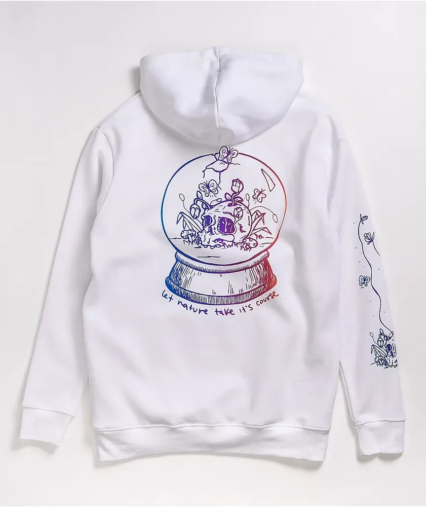 Empyre fredia rose white hoodie top