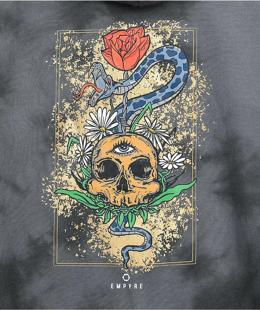Rose skull hot sale hoodie