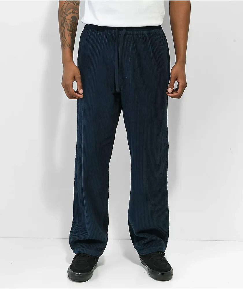 Empyre Johnny Blue Elastic Waist Corduroy Skate Pants