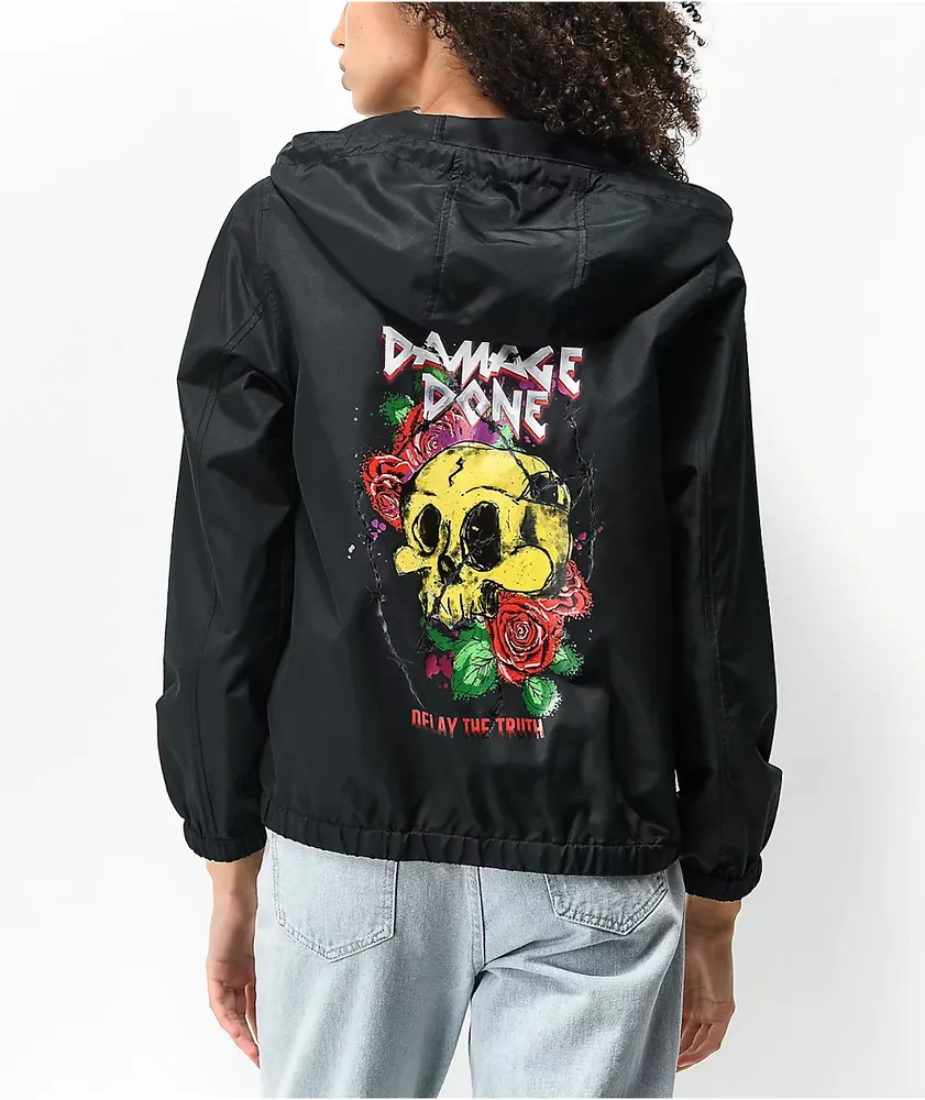 Black top windbreaker zumiez