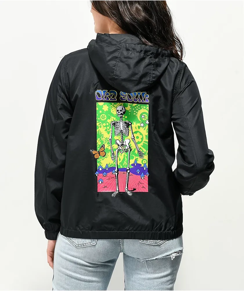 Black windbreaker best sale zumiez
