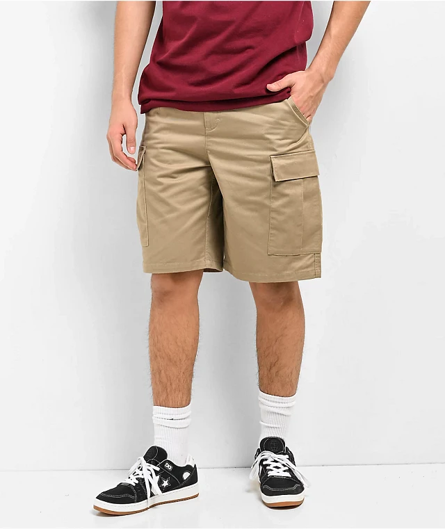 Khaki skate shorts deals