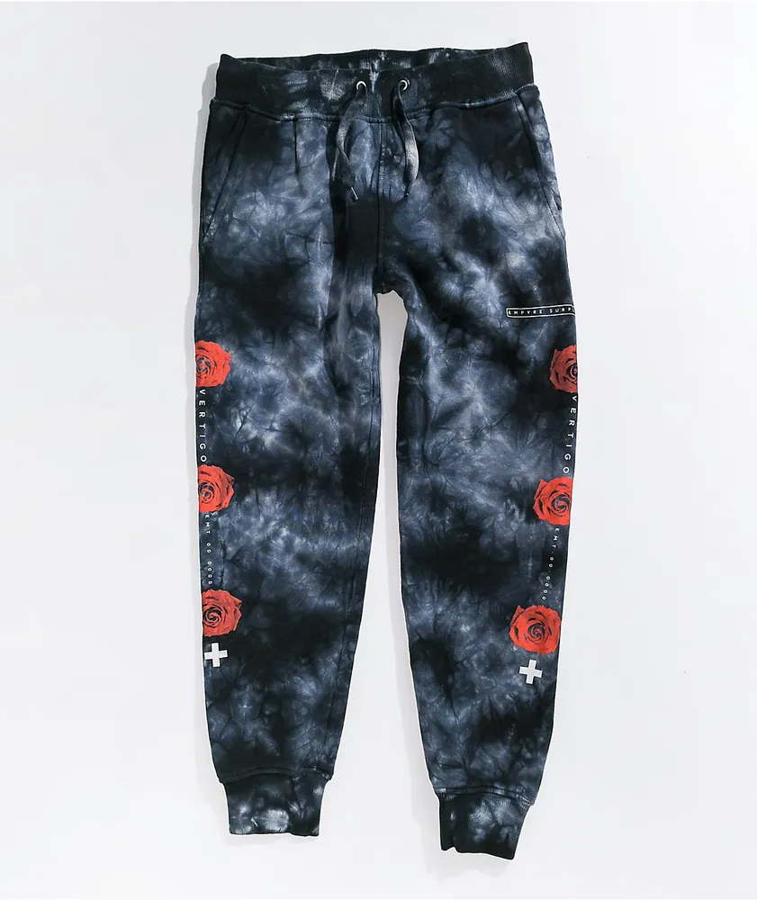 Black tie dye best sale sweatpants