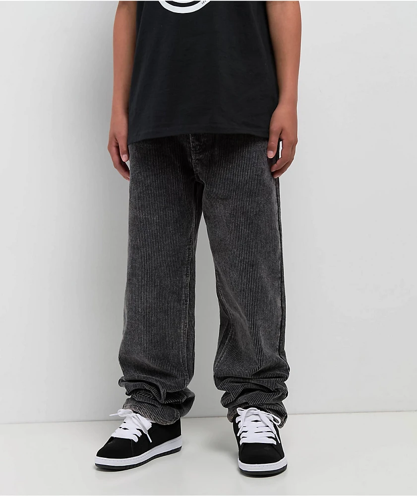 Empyre Kids Black Wash Corduroy Loose Fit Pants | Mission Valley