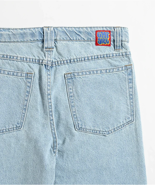 Empyre Kids Colby Light Blue Ultra Loose Denim Skate Jeans at
