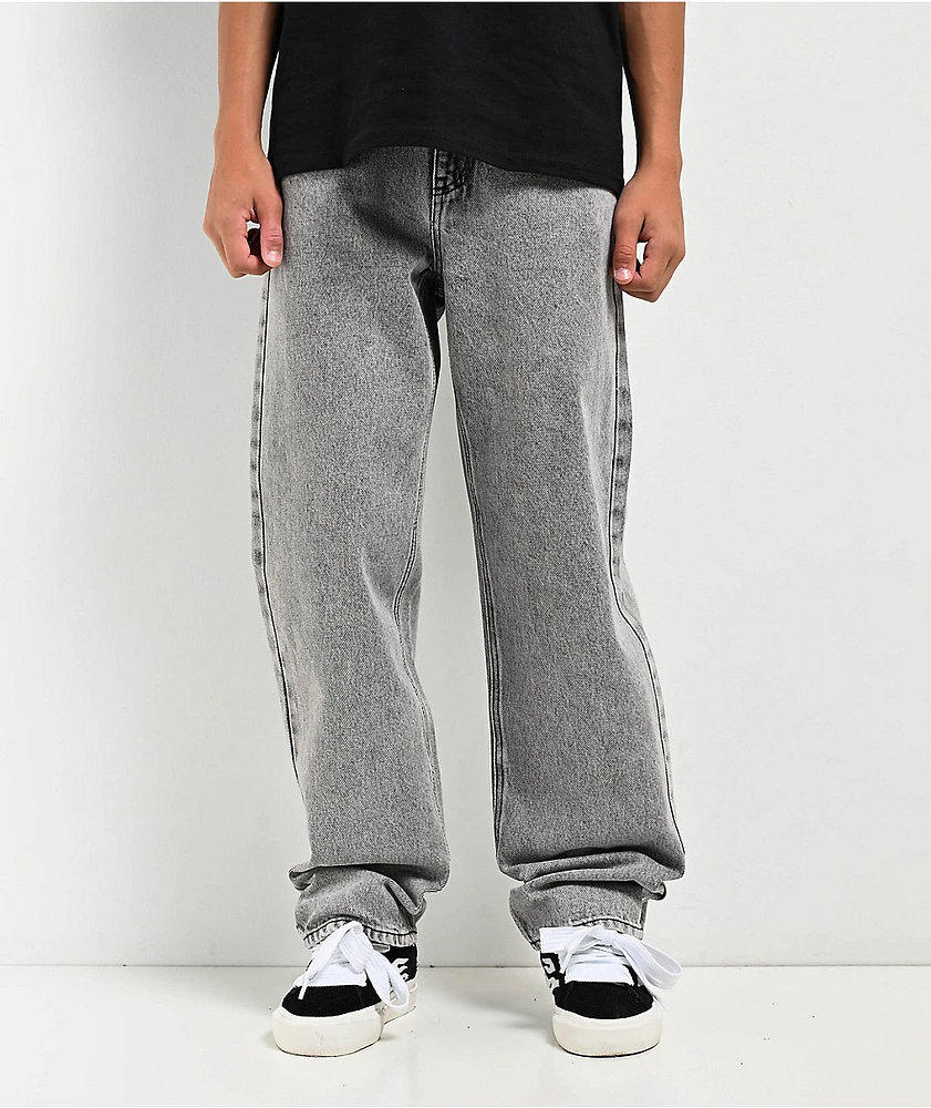 Empyre Kids Loose Fit Grey Scramble Skate Jeans at Hamilton Place