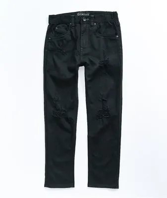 Destroyed black jeggings top