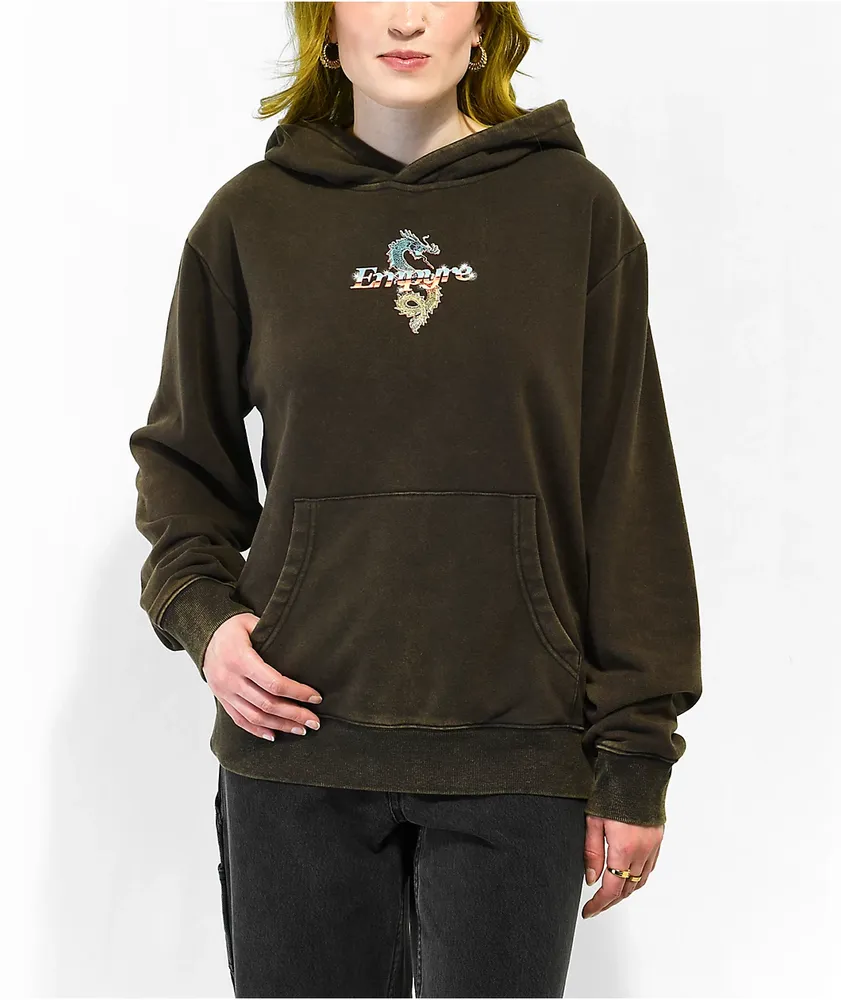 Empyre Laroso Dragon Black Wash Hoodie The Pen Centre