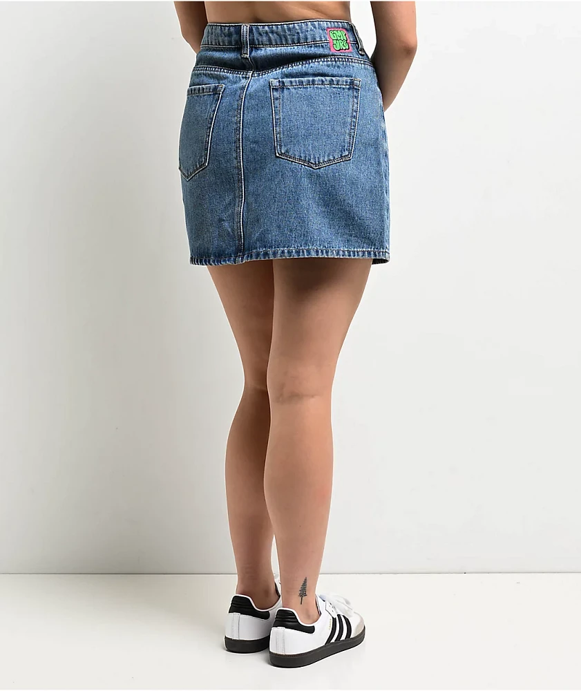 Empyre Leah Billie Wash Blue Denim Skirt at Hamilton Place in