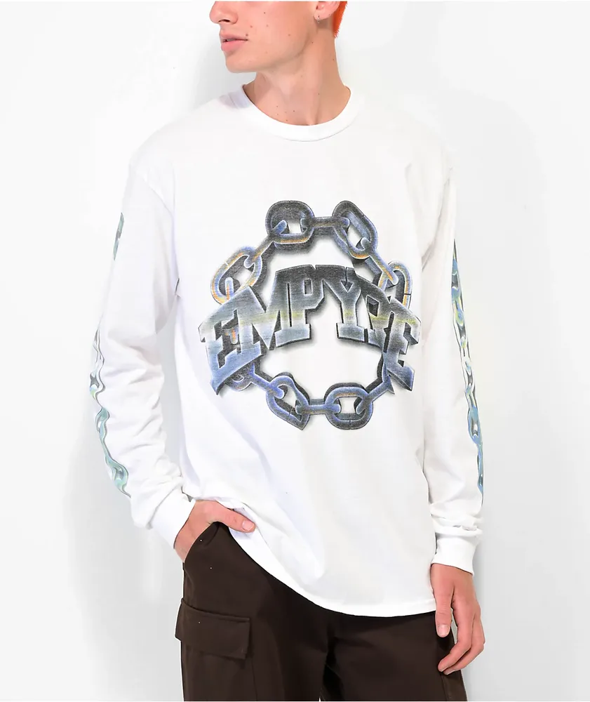 Empyre Link Up White Long Sleeve T-Shirt at Hamilton Place in