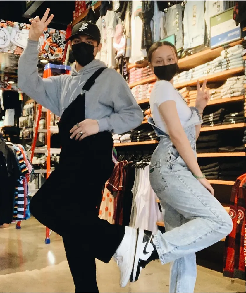 Empyre Loose Fit Black Corduroy Overalls Coquitlam Centre