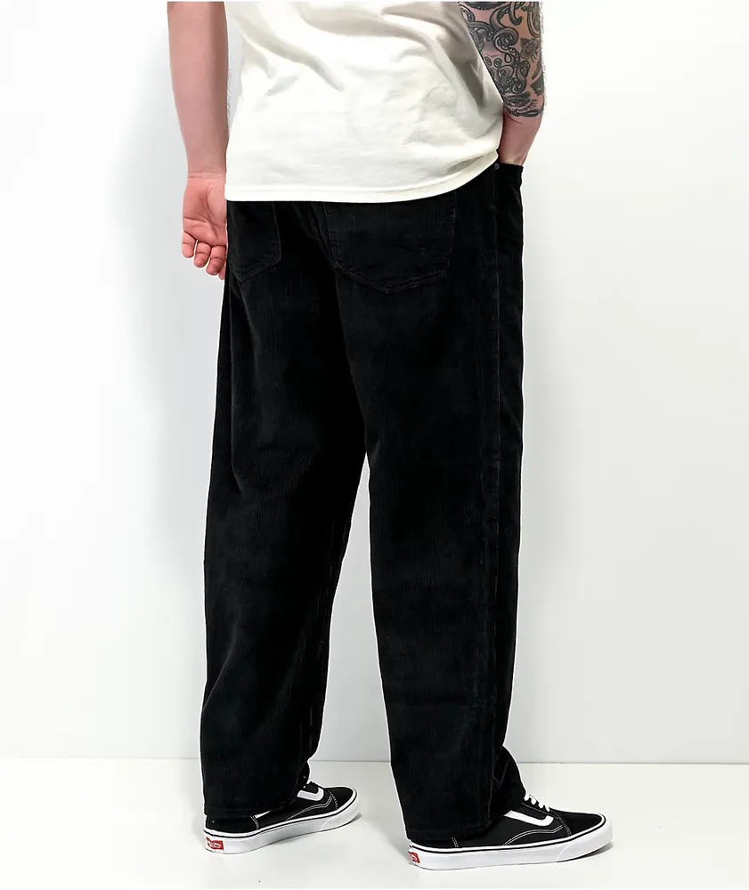 Mens black corduroy pants hotsell