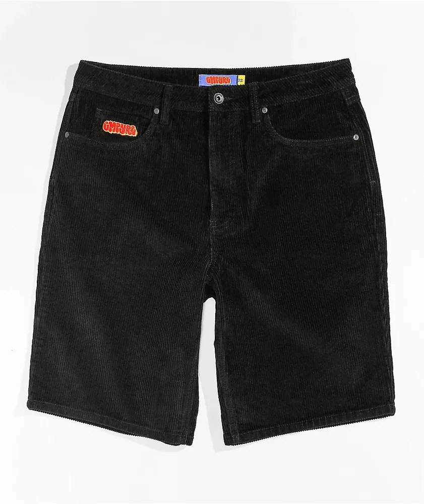 Black loose shorts hot sale