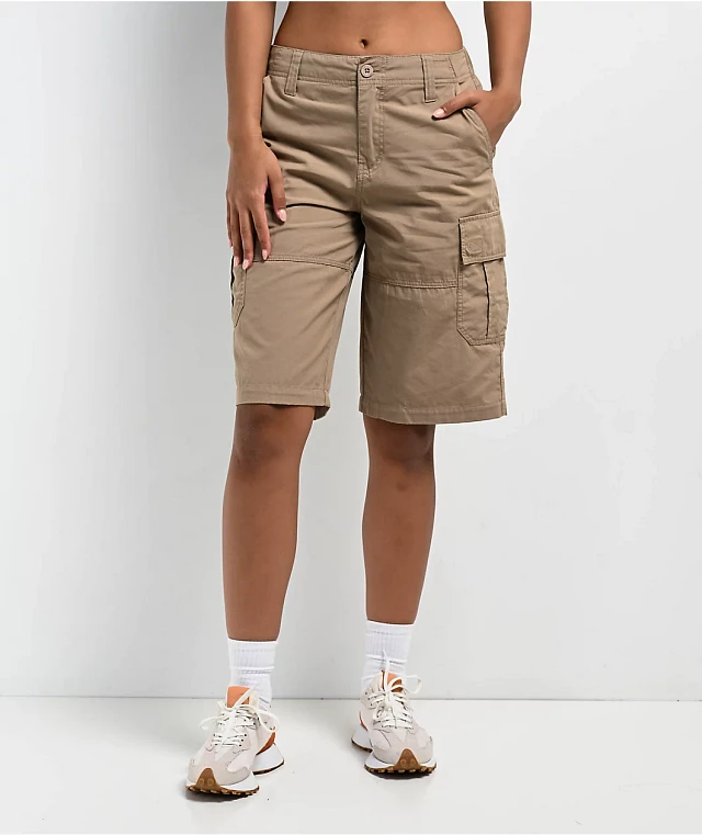 SHORTS Optstuff サイズL CREW KHAKI