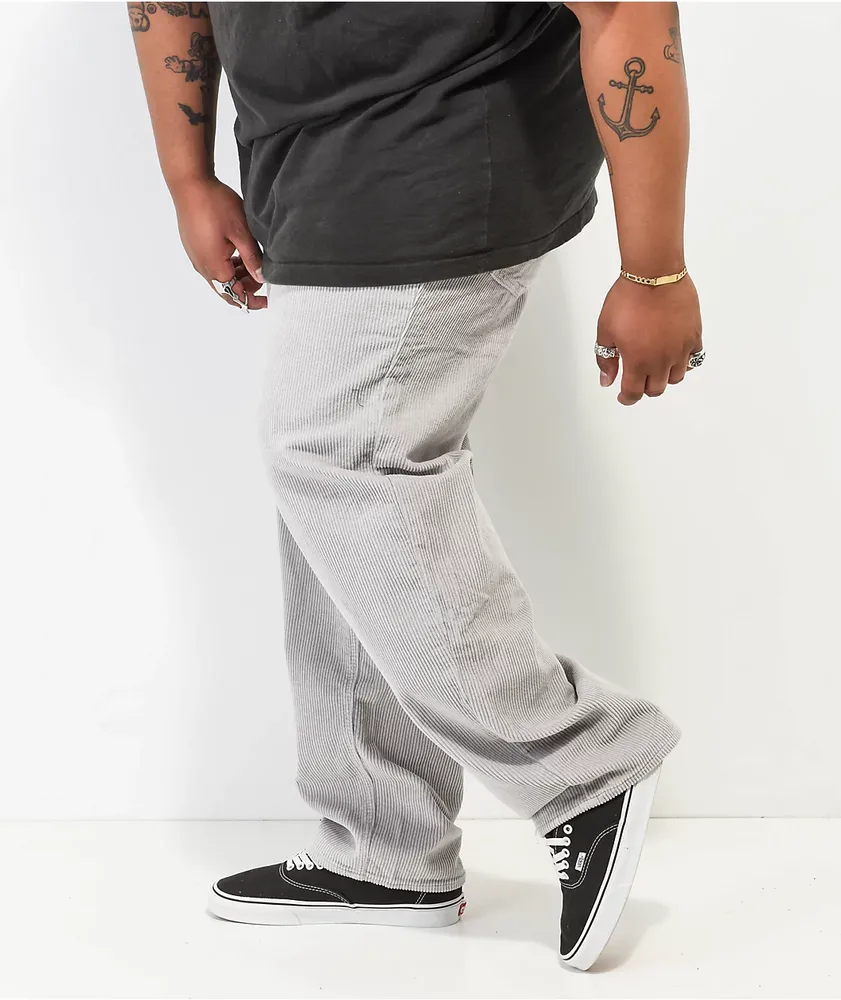 Empyre Loose Fit Grey Corduroy Skate Pants | Liberty Center
