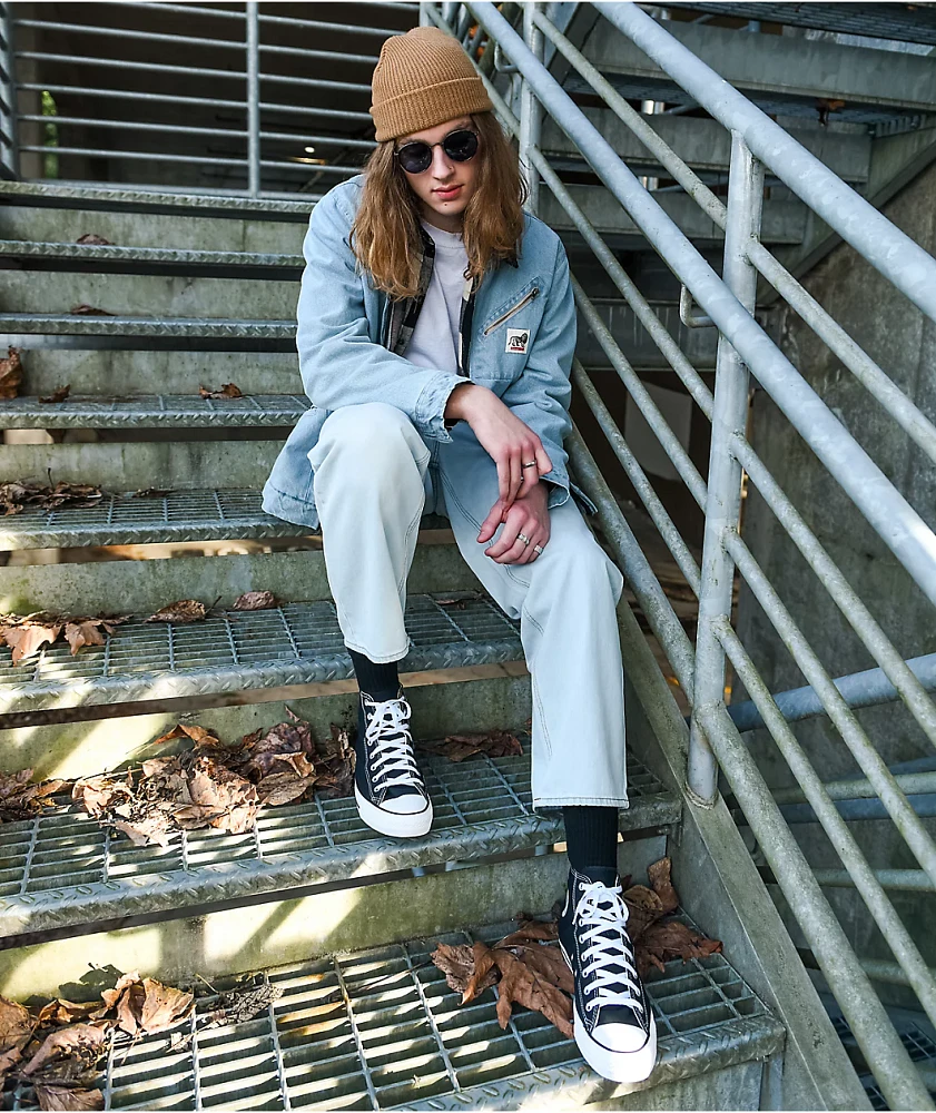 21-22 26.5センチEMPYRE Empyre Loiter Blue Slouchy Straight Leg