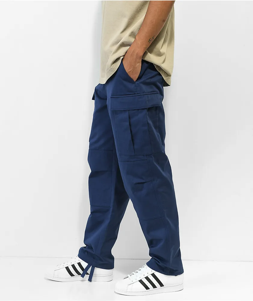 Navy cargo jeans online