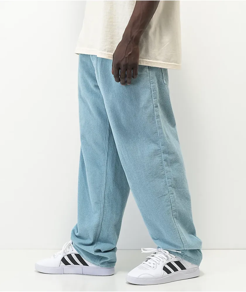 Empyre Loose Fit SK8 Corduroy Light Blue Skate Pants