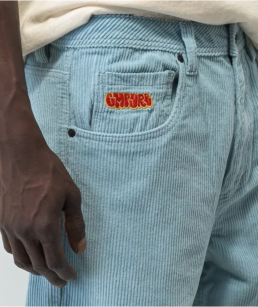 Empyre Loose Fit SK8 Corduroy Light Blue Skate Pants