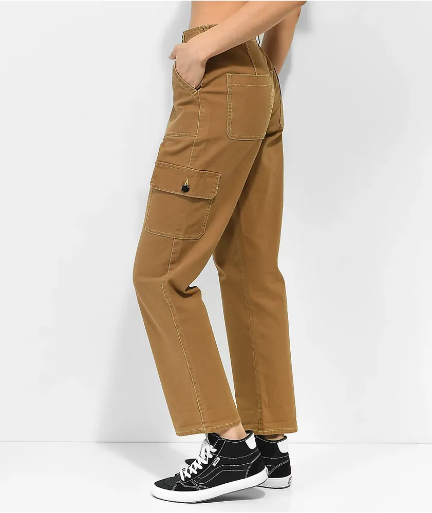 Empyre Marlo Bronze Brown Canvas Cargo Pants Coquitlam Centre
