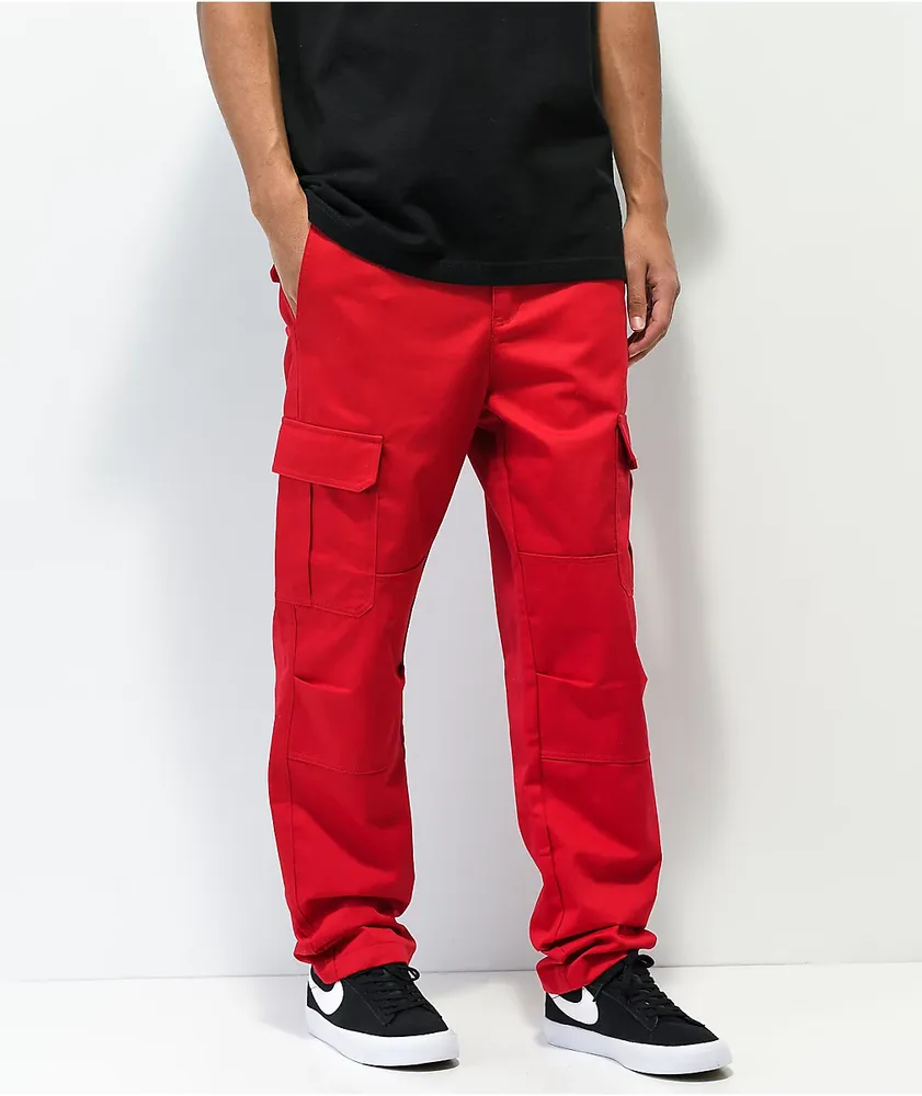 Red deals cargo sweatpants