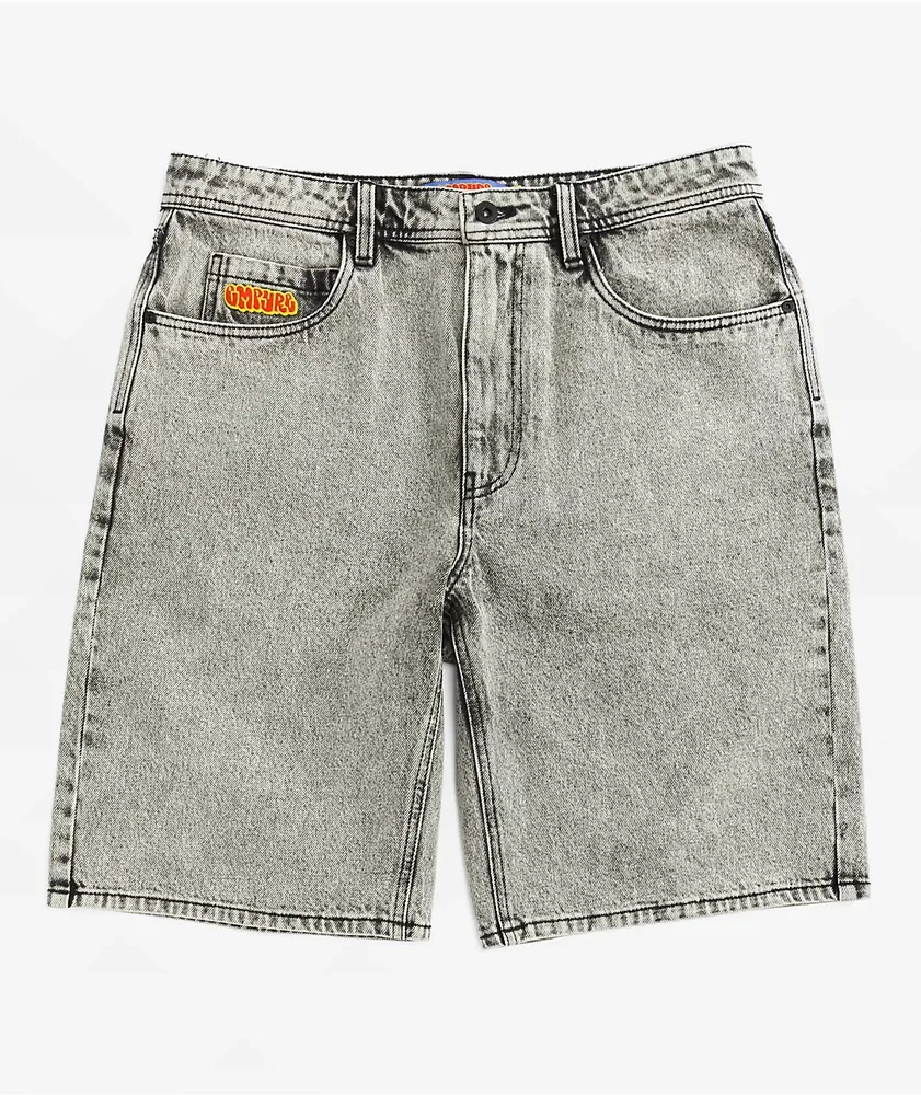 Grey jean shorts new arrivals