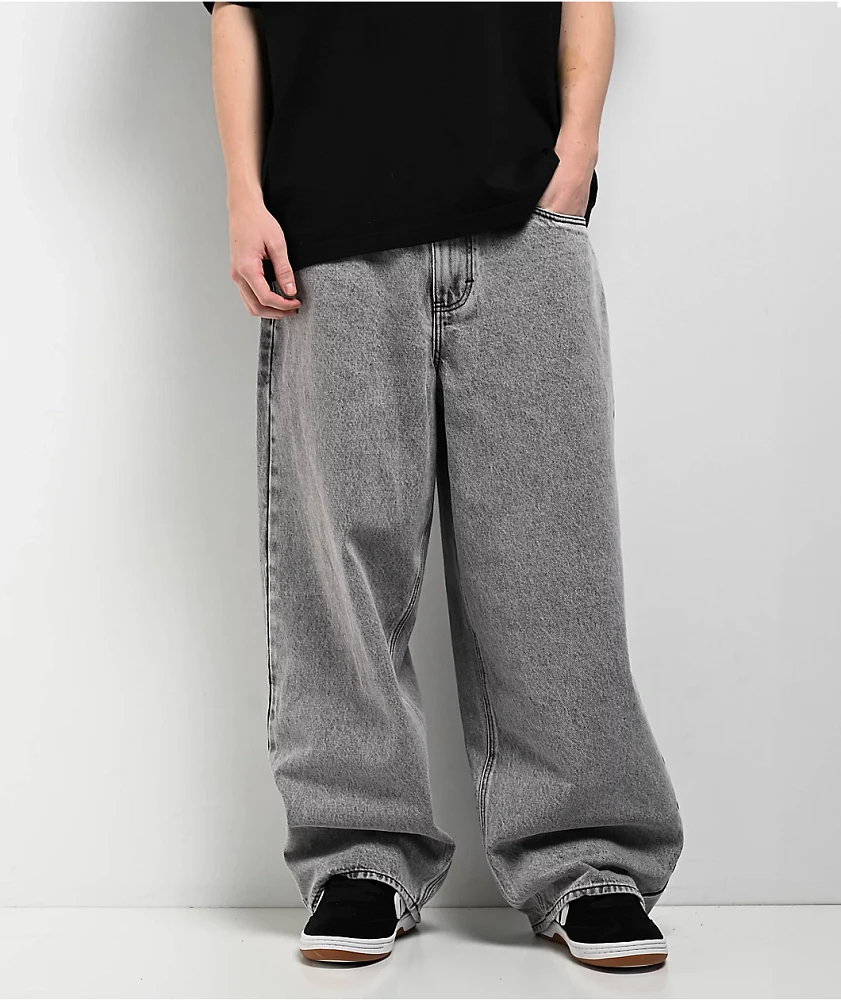 Empyre Scramble Grey Wash Ultra Wide Jeans at CoolSprings Galleria