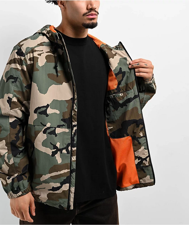 Empyre Seen It Camo Zip Windbreaker Jacket at Hamilton Place in