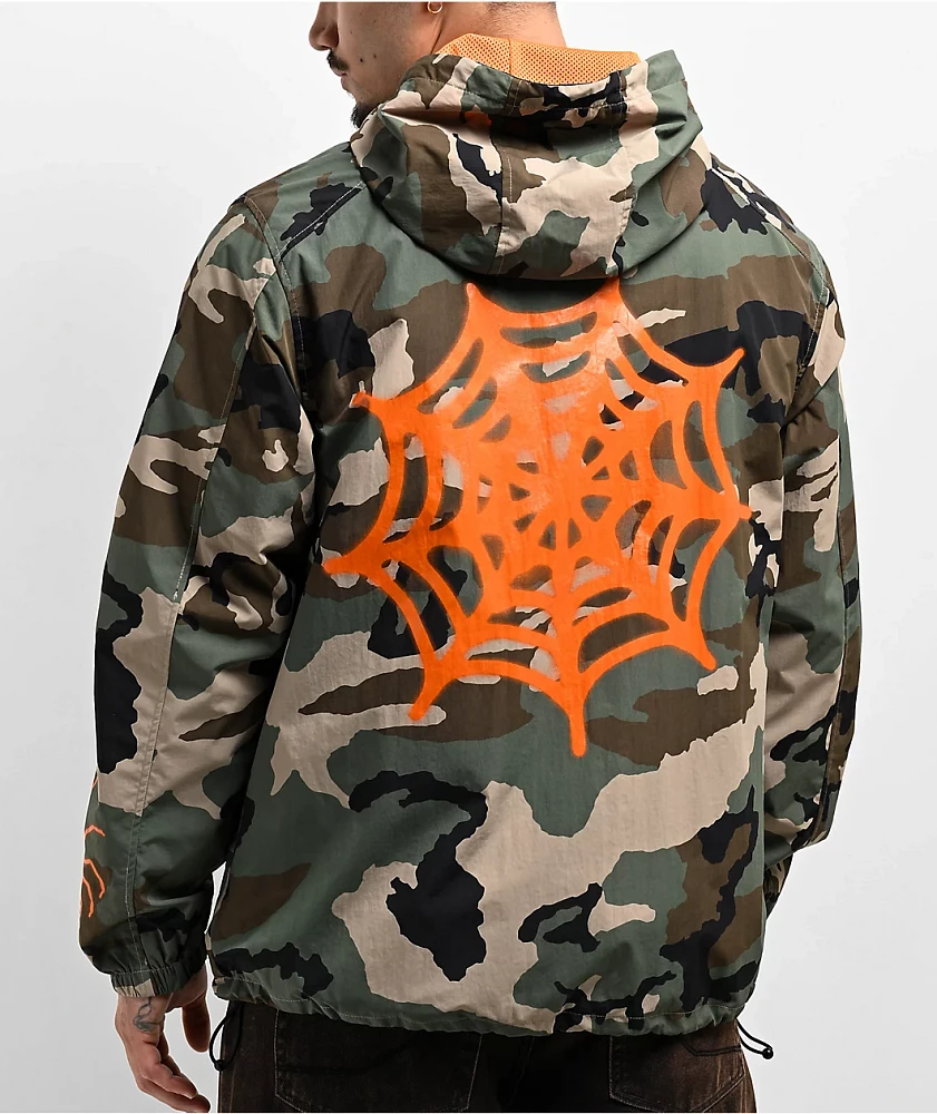 Orange camo windbreaker shop