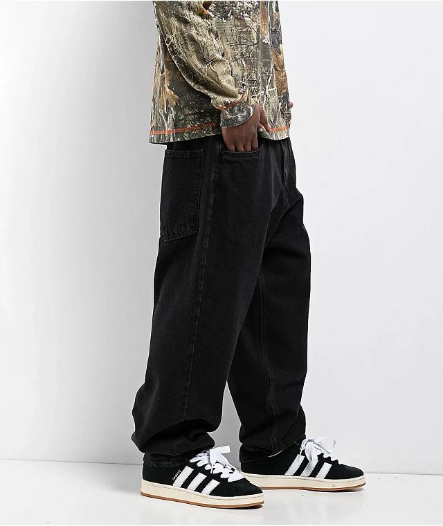 Empyre Kids Empyre Ultra Loose Shmutz Black Denim Jeans