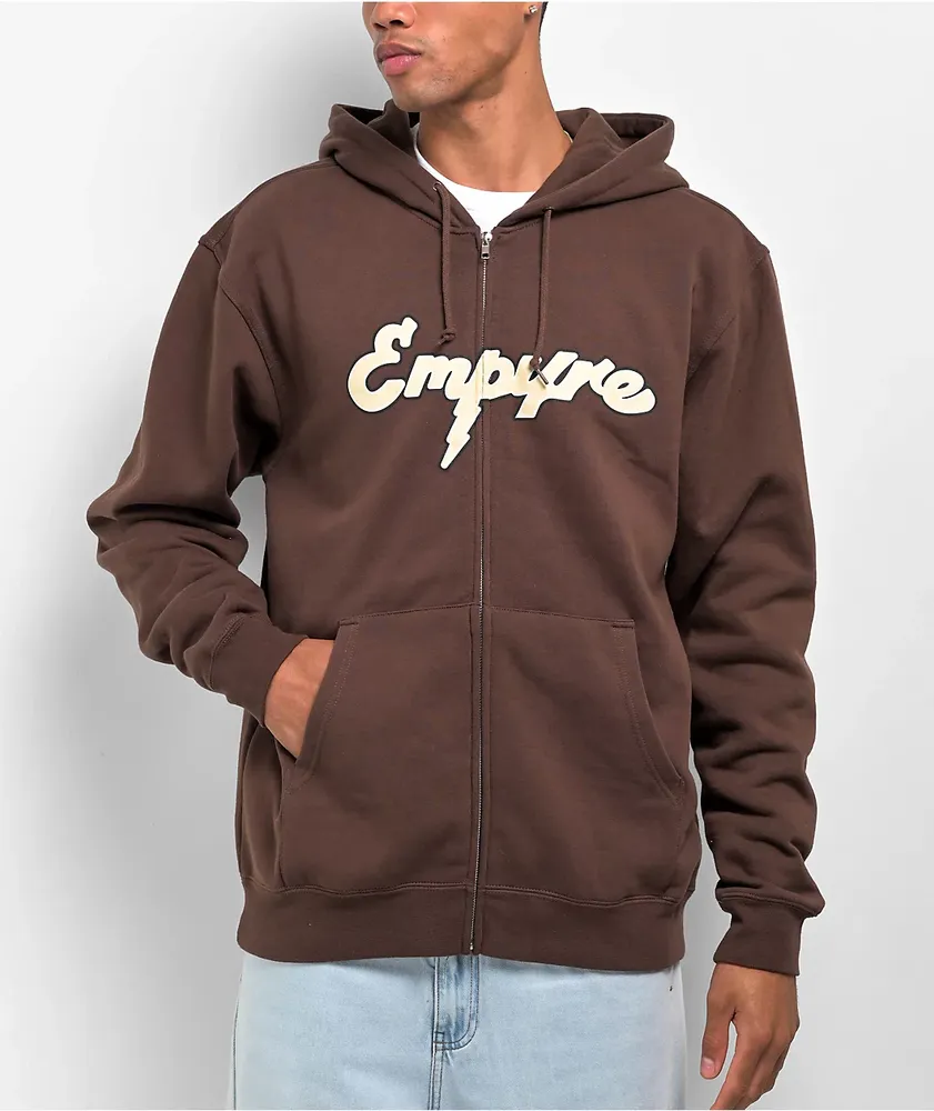 Empyre Sidebar Dark Brown Zip Hoodie Vancouver Mall