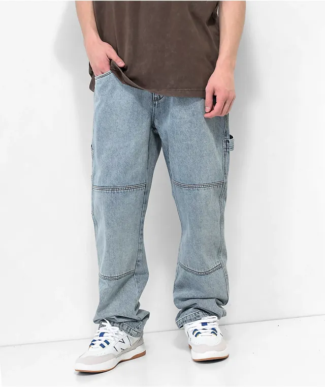 Empyre Skids Relaxed Light Wash Carpenter Pants at